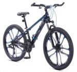 Cyclux 26 Zoll Mountainbike für Jugendliche | Für Körpergröße ca. 140–165 cm | Shimano 21-Gang Schaltung | Scheibenbremsen | Blau