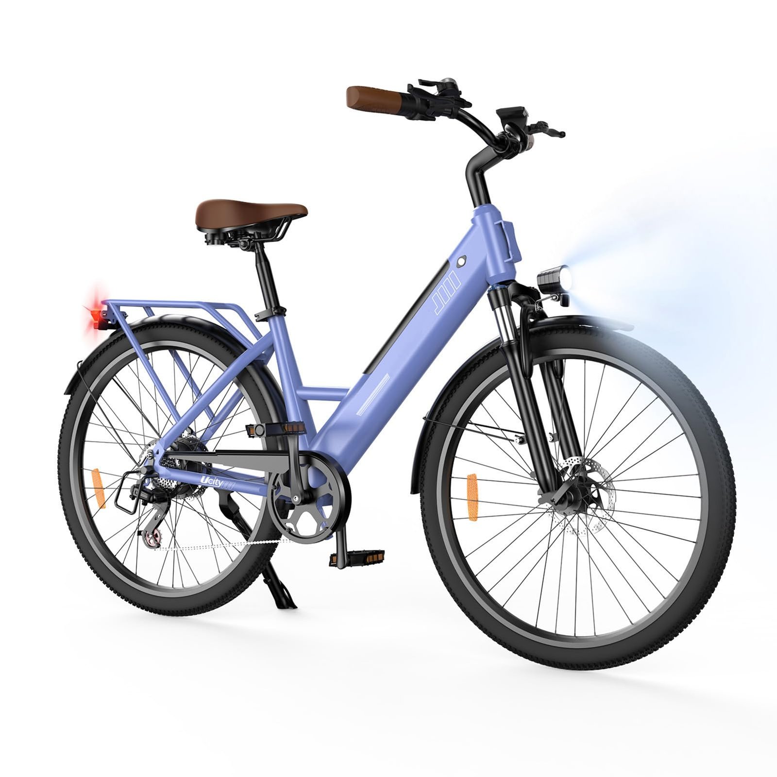 71ZbnvpgiaL Finbike Elektrofahrrad mit Abnehmbarer 36V 13Ah Akku Bis zu 90KM, 26 Zoll E Bike mit 7 Gang Getriebe für Herren Damen Pendler Reisen Übung,60N.m 250W Motor Elektro Fahrrad mit LCD-Display – Bild 1