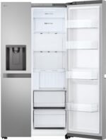LG GSLC40PYPE Side-by-Side Kühlschrank mit Gefrierfach (638 L, Energieklasse E) mit Eis- und Wasserspender, UVNano, Total No Frost, Silber – Bild 7