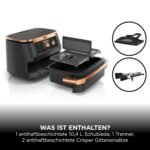 Ninja Foodi FlexDrawer Heißluftfritteuse, 10,4 L, Dual Zone, Schwarz/Kupfer – Bild 13