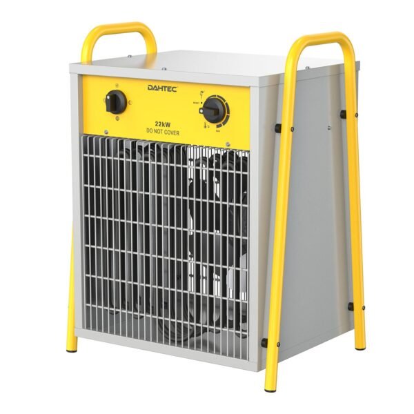 DAHTEC 22 kW Elektro Heizlüfter Große Räume mit Thermostat & 3 Heizstufen
