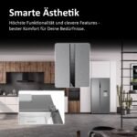Haier Side-by-Side Kühl Gefrierkombination HSR3918EWPG, freistehend, No Frost I 177,5 x 90,8 x 65,9cm I Side by Side Kühlschrank mit Wassertank, ohne Wasseranschluss I Kühlschrank Side by Side, 521 L – Bild 8