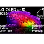 LG OLED77G67LW 4K OLED Evo AI TV, 77 Zoll, α11 Gen3 Prozessor, webOS 26, 120Hz, VRR bis zu 165Hz, Modelljahr 2026, Energieklasse E