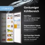 Haier Side-by-Side Kühl Gefrierkombination HSR3918EWPG, freistehend, No Frost I 177,5 x 90,8 x 65,9cm I Side by Side Kühlschrank mit Wassertank, ohne Wasseranschluss I Kühlschrank Side by Side, 521 L – Bild 3