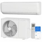 Thaookte Split Klimaanlage 9000 BTU，Split Kältegerät mit Heizen, R32 Kühlen, Entfeuchten und Lüften, Klimaanlage Wandmontage bis 110㎡, Ultraleise, Fernbedienung & APP, 24h-Timer[Energieklasse A++]
