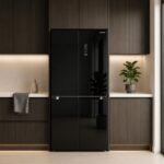 HEINNER HSBS-M515MDINVHGBKE++ Side-by-Side Kühl-Gefrierkombination, 515 L, No Frost, Inverter-Kompressor, Energieklasse E, Touch-Display, Vario Temp, Super Cooling, Super Freezing, Schwarzes Glas – Bild 5