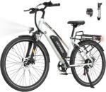 HITWAY 28" E-Bike, Elektrofahrrad Trekkingrad mit 36V 13Ah Akku, bis zu 100 km Reichweite, 250W Motor, 7-Gang, Pedelec Citybike für Damen und Herren