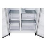 LG GSJE81PYBD Side-by-Side Kühlschrank mit Gefrierfach (628 L, Energieklasse D) mit Eis- und Wasserspender, UVNano, DoorCooling+, Smart Inverter Compressor, Silber – Bild 14