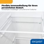 Exquisit SBS546-040D Side-by-Side Kühlschrank, 442 L, No Frost, Weiss – Bild 7