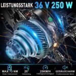 ANCHEER E Bike, 27,5" Trekkingrad E-Bike Herren Damen mit Abnehmbarer 36V 10.4Ah Akku, 250W Motor, 100km Reichweite, 7-Gang Elektrofahrrad, Pedelec E-Mountainbike für Erwachsene – Bild 4