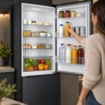 HEINNER HCNF-HM293INVDGE++ Kühl-Gefrierkombination, 293 L, 210 L Kühlteil + 83 L Gefrierteil, Total No Frost, Inverter-Kompressor, LED-Beleuchtung, reversible Türen, Energieklasse E, Grau – Bild 7