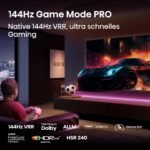 Hisense 98E7Q Fernseher, 98 Zoll, 2480 Mm, 4K UHD QLED, Smart TV, 144Hz Game Mode PRO, AI 4K Upscaler, Smoothmotion, Lichtsensor, Colour, Dolby Vision Atmos, Sprachsteuerung, EZPlay – Bild 5