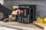CHEF CUISINE Air Fryer Dual Zone 9L | Heißluftfritteuse mit 2 unabhängigen Schubladen, Touch-Bedienfeld & 12 Programmen | Fettarmes Garen, Grillen, Backen & Dörren | energieeffizient – Bild 3