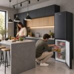 HEINNER HCNF-HM293INVDGE++ Kühl-Gefrierkombination, 293 L, 210 L Kühlteil + 83 L Gefrierteil, Total No Frost, Inverter-Kompressor, LED-Beleuchtung, reversible Türen, Energieklasse E, Grau – Bild 9