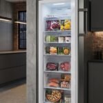 HEINNER Gefrierschrank HFF-HS240NFXE++, 240 L, Energieklasse E, Full No Frost, Inverter-Kompressor, Multi Air Flow, digitales Display, Super Freezing, 7 Gefrierfächer, LED-Licht, Inox-Look – Bild 7