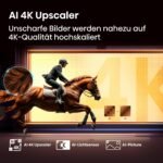 Hisense 98E7Q Fernseher, 98 Zoll, 2480 Mm, 4K UHD QLED, Smart TV, 144Hz Game Mode PRO, AI 4K Upscaler, Smoothmotion, Lichtsensor, Colour, Dolby Vision Atmos, Sprachsteuerung, EZPlay – Bild 8