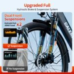 GaleRun E-Bike Hydraulikbremsen26''für Erwachsene 7Gang Städtische Pendler – Bild 6