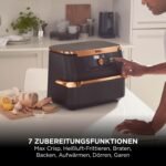 Ninja Foodi FlexDrawer Heißluftfritteuse, 10,4 L, Dual Zone, Schwarz/Kupfer – Bild 12