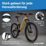 Fischer E-Bike MTB Montis 10.0i Ultimate Elektrofahrrad für Damen und Herren, RH 43, Mittelmotor 90 Nm, 36 V Akku – Bild 6