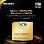Hisense 85UR8DS Fernseher 85 Zoll, 4K UHD, RGB Mini LED, Smart TV, 180Hz, Hi-View AI Engine RGB, Dolby Vision.Atmos, AI RGB Lichtsensor, AI 4K Upscaler, AMD FreeSync Premium Pro, Tuned by Devialet – Bild 15