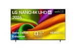 LG 55NU8E0B3LA TV 55 Zoll (139 cm) Nano 4K UHD TV (α7 Gen9 4K AI Prozessor, webOS 26, 60Hz (VRR bis zu 60Hz)) [Modelljahr 2026] [Energieklasse E]
