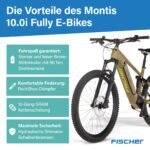 Fischer E-Bike MTB Montis 10.0i Ultimate Elektrofahrrad für Damen und Herren, RH 43, Mittelmotor 90 Nm, 36 V Akku – Bild 8