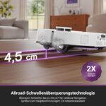 EUREKA J15 Max Ultra Saugroboter mit Wischfunktion, Extensible Seitenbürste & Wischarm, 22000Pa Saug Wischroboter mit Selbstreinigung, 80℃ Heißwasserreinigung, IntelliView 2,0, Anti-Wickel – Bild 4