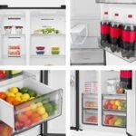 Hisense RS5P528STFE Side-by-Side mit Eis-, Crushed- und Wasserspender/ 528L/ Wassertank/ConnectLife/Supercool/Big Box/Flat Duct/XXL Türfach/BxHxT: 91,1×178,6×61,5cm/ Schwarz [Energieklasse E] – Bild 8