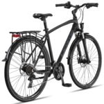 Licorne Bike Premium Touring Trekking Bike in 28 Zoll Aluminium Scheibenbremse Fahrrad für Jungen, Mädchen, Damen und Herren - 21 Gang-Schaltung - Mountainbike - Crossbike (Herren, Schwarz) – Bild 7