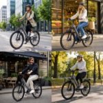GEBIKE E Bike Damen Herren, 26 Zoll Elektrofahrrad bis zu 90 km Reichweite, 250W Motor 55 Nm, 36V 13Ah Akku, Shimano 7-Gang Schaltung,Scheibenbremsen, für Pendeln, Einkaufen und Freizeit - Grau – Bild 2