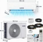 EuKer Split-Klimaanlage 9000 BTU (2,7 kW) Inverter, Energieeffizienzklasse A++, Kühlen & Heizen, Sehr leise, Kältemittel R32, Wandmontage, WiFi & App-Steuerung, Timer, für Wohnräume – Bild 2