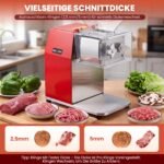 NEWTRY Kommerzielle Fleischschneider 850W 5mm Gastro Schneiden Würfeln – Bild 7