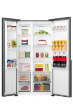 Gorenje NRS917C41BX Side-by-Side, 544L, PureFlat Serie, XXL Gefrierschulbladen, CrispZone, MultiFlow 360°, NoFrostPlus, Inverter-Kompressor, BxHxT: 91,1×178,6×61,5 cm, Matt Schwarz – Bild 2