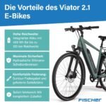 Fischer E-Bike Trekking VIATOR 2.1 Active, Elektrofahrrad für Damen und Herren, RH 55, 459Wh, Heckmotor 50Nm, 48V – Bild 7