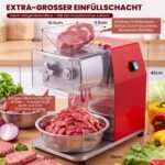 NEWTRY Kommerzielle Fleischschneider 850W 5mm Gastro Schneiden Würfeln – Bild 5