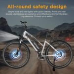 HITWAY 28" E-Bike, Elektrofahrrad Trekkingrad mit 36V 13Ah Akku, bis zu 100 km Reichweite, 250W Motor, 7-Gang, Pedelec Citybike für Damen und Herren – Bild 6