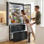 HEINNER HCFD-M516INVHDXE++ French‑Door Kühlschrank – 516 L Gesamtvolumen, Full No‑Frost, Inverter‑Kompressor, LED‑Touch‑Display, Dark Inox, Energieklasse E, 5‑Jahres-Garantie (Anthrazit) – Bild 8