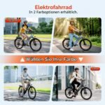 GaleRun E-Bike Hydraulikbremsen26''für Erwachsene 7Gang Städtische Pendler – Bild 9