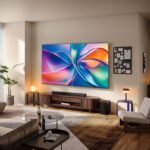 Hisense 98E7Q Fernseher, 98 Zoll, 2480 Mm, 4K UHD QLED, Smart TV, 144Hz Game Mode PRO, AI 4K Upscaler, Smoothmotion, Lichtsensor, Colour, Dolby Vision Atmos, Sprachsteuerung, EZPlay – Bild 4