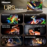 Hisense 85UR8DS Fernseher 85 Zoll, 4K UHD, RGB Mini LED, Smart TV, 180Hz, Hi-View AI Engine RGB, Dolby Vision.Atmos, AI RGB Lichtsensor, AI 4K Upscaler, AMD FreeSync Premium Pro, Tuned by Devialet – Bild 3