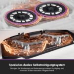 EUREKA J15 Max Ultra Saugroboter mit Wischfunktion, Extensible Seitenbürste & Wischarm, 22000Pa Saug Wischroboter mit Selbstreinigung, 80℃ Heißwasserreinigung, IntelliView 2,0, Anti-Wickel – Bild 5