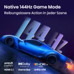 Hisense 100E7DS PRO Fernseher 100 Zoll, 4K UHD QLED, Smart TV, Hi-Concerto, 144Hz Game Mode, Hi-QLED Colour, Built-in Subwoofer, Filmmaker Mode, Dolby Audio, DTS Virtual: X, FreeSync Premium [2026] – Bild 4