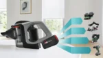 BOSCH BSS825MULT Akku Staubsauger (Unlimited 8 Gen2, kabellos, beutellos, mit Stiel, 18 V, Düsenbeleuchtung, Schnelladen) – Bild 10