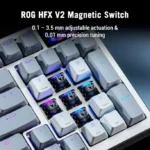 ASUS ROG Azoth 96 HE Kabellose Analoge Gaming Tastatur - Hot-Swap ROG HFX V2 Magnetic Switches, USB-C, 2.4Ghz, Bluetooth, 8000 Hz Abtastrate, OLED Touchscreen – Bild 2