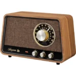 Sangean WR-101 Retro-Radio Echtholz-Gehäuse Nussbaum Vintage – Bild 3