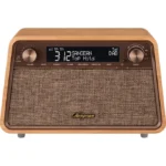 Sangean WR-201D Retro-Radio Echtholz-Gehäuse Kirschbaum natur – Bild 2