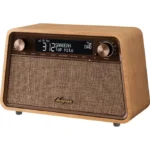 Sangean WR-201D Retro-Radio Echtholz-Gehäuse Kirschbaum natur – Bild 3