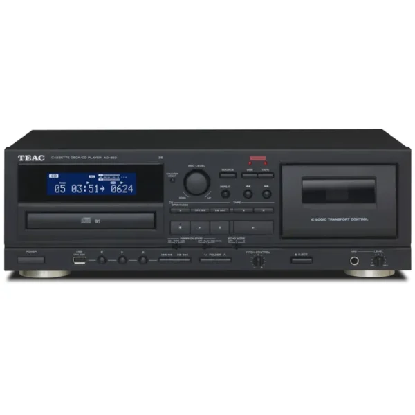 TEAC AD-850-SE CD- & Kassettenspieler mit USB Schwarz